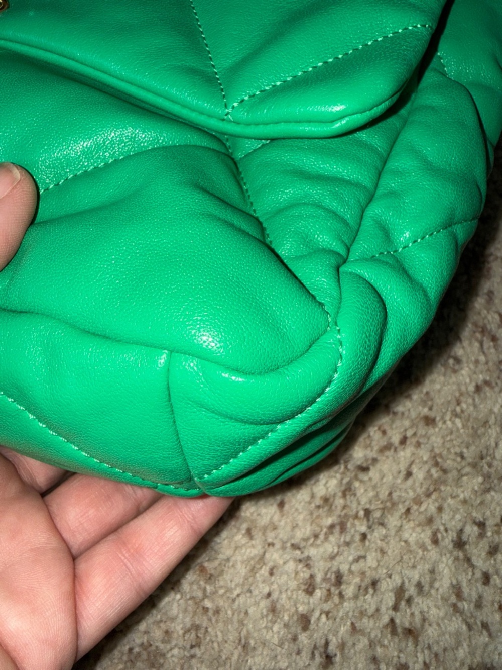 Chanel 19 Green Handbag size Large - Picture 7 of 13